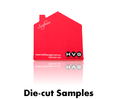 Die cut samples