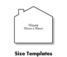 Die cut size templates